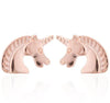 Copper Unicorn Earrings