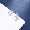 Real Silver Unicorn Earrings