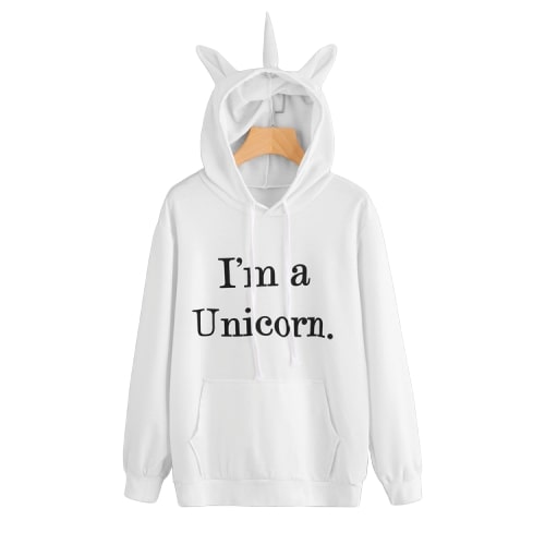 Unicorn horn hoodie best sale