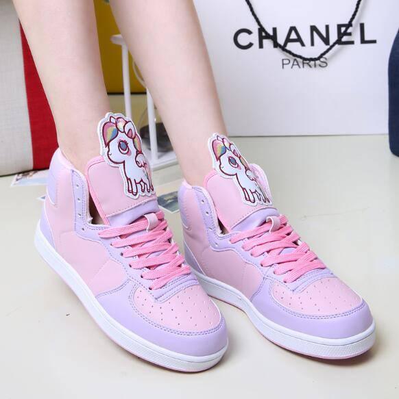 Unicorn Sneakers for Adults Kawaii Unicorn Store 39 Pink