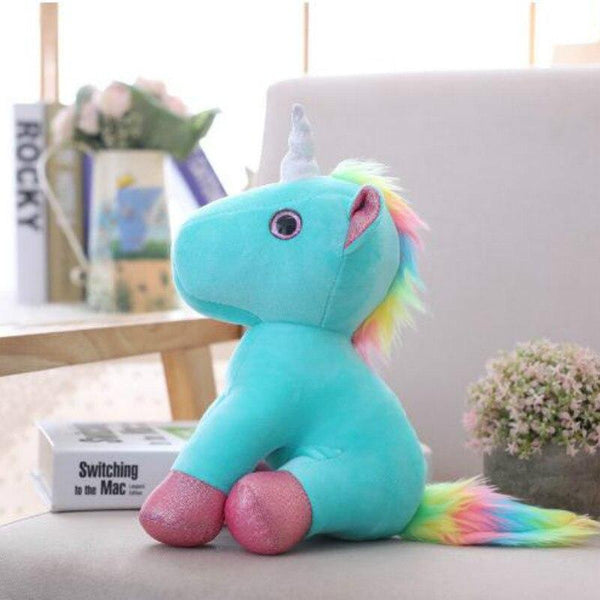Happy Blue Unicorn Plush Kawaii Unicorn Store