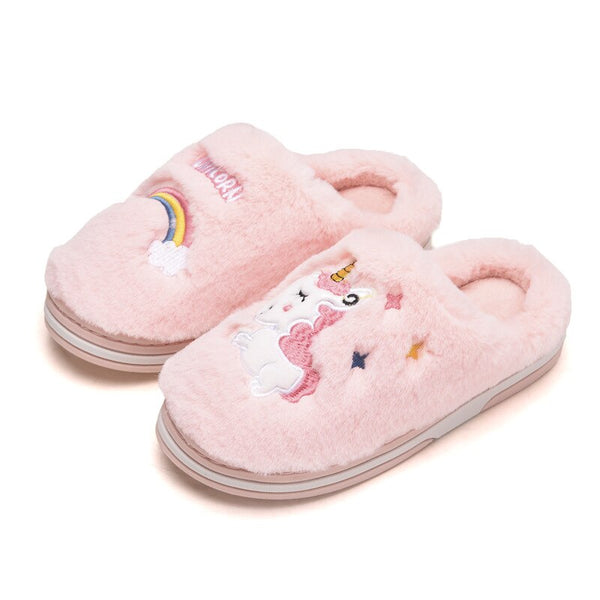 Kids Unicorn Mule Slippers