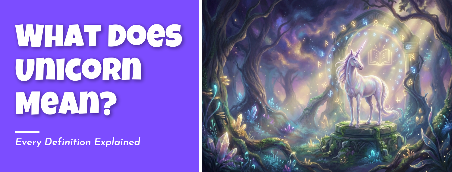 What does unicorn mean featuring mythological and modern unicorn symbols