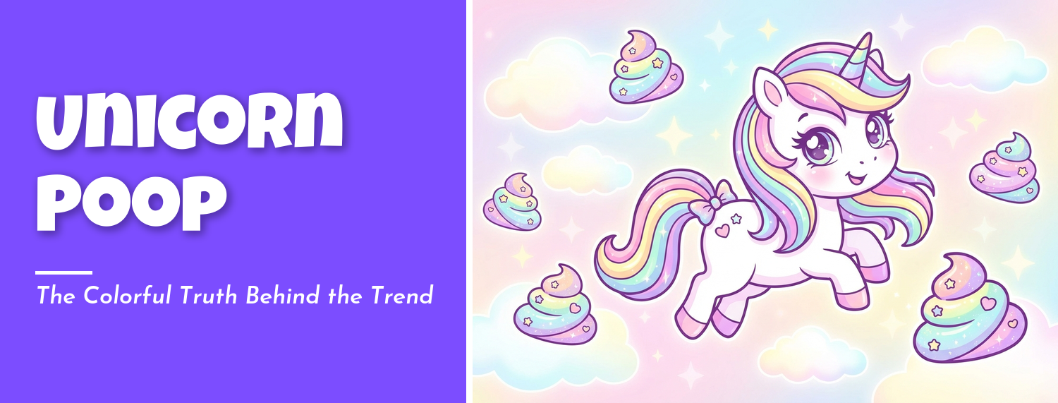 Unicorn poop the colorful truth behind the rainbow cookie slime and candy trend