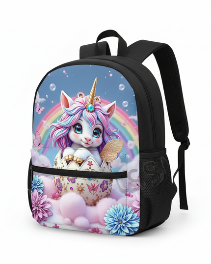 12 inch unicorn backpack toddler - white-bg