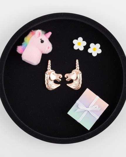 14k gold earrings - flat-lay