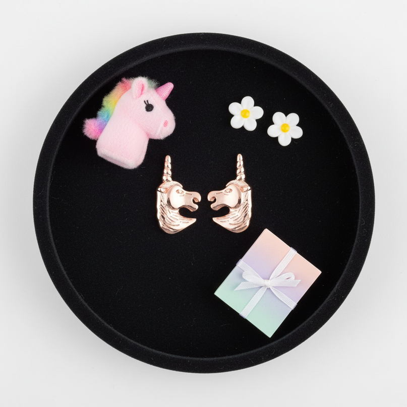 14k gold earrings - flat-lay