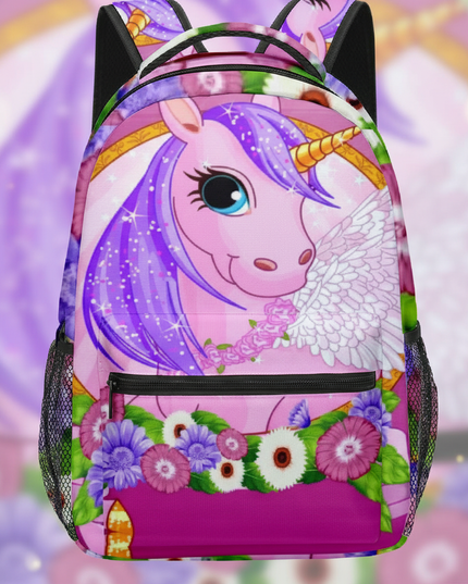 3d unicorn backpack - detail