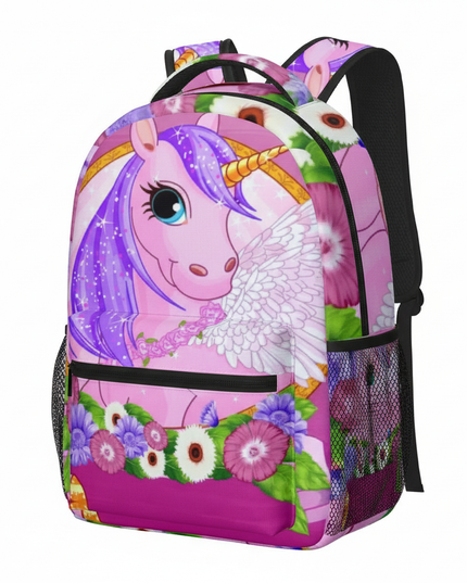 3d unicorn backpack - white-bg