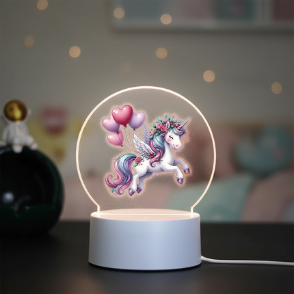3d unicorn night light - lifestyle