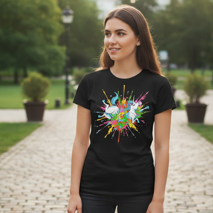 3d unicorn shirt - lifestyle