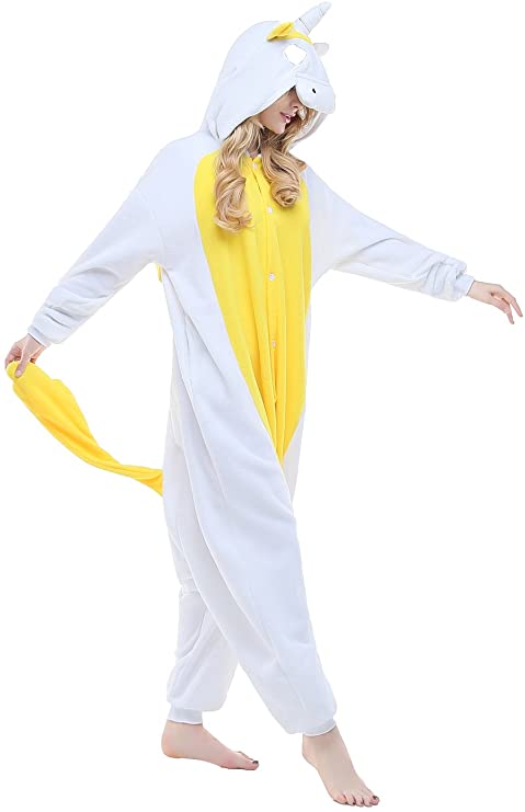 yellow unicorn pajama