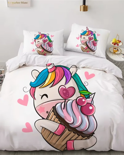 Owl Friends Unicorn Bedding