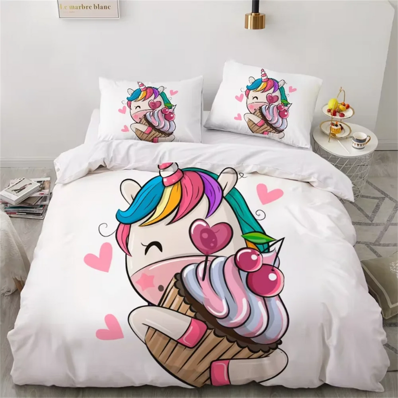 Owl Friends Unicorn Bedding