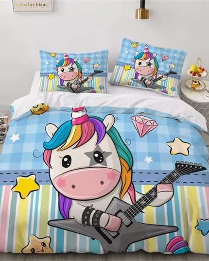Butterfly Rose Unicorn Bedding