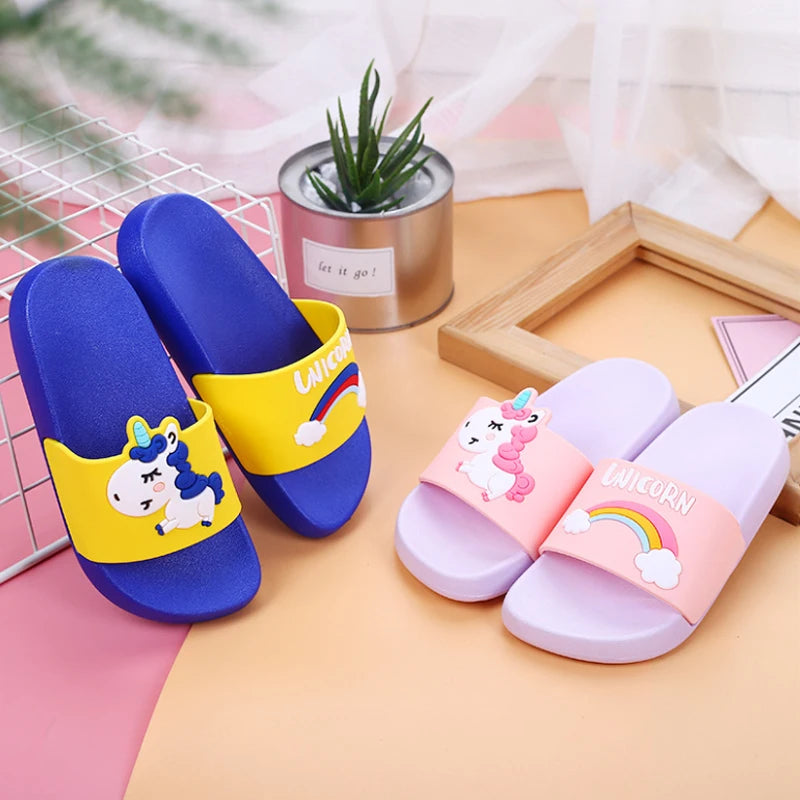 Rainbow Unicorn Slides for Kids