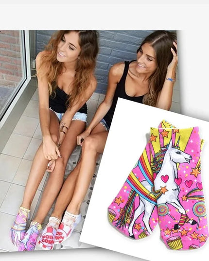 Bold Candy Unicorn Socks for Kids