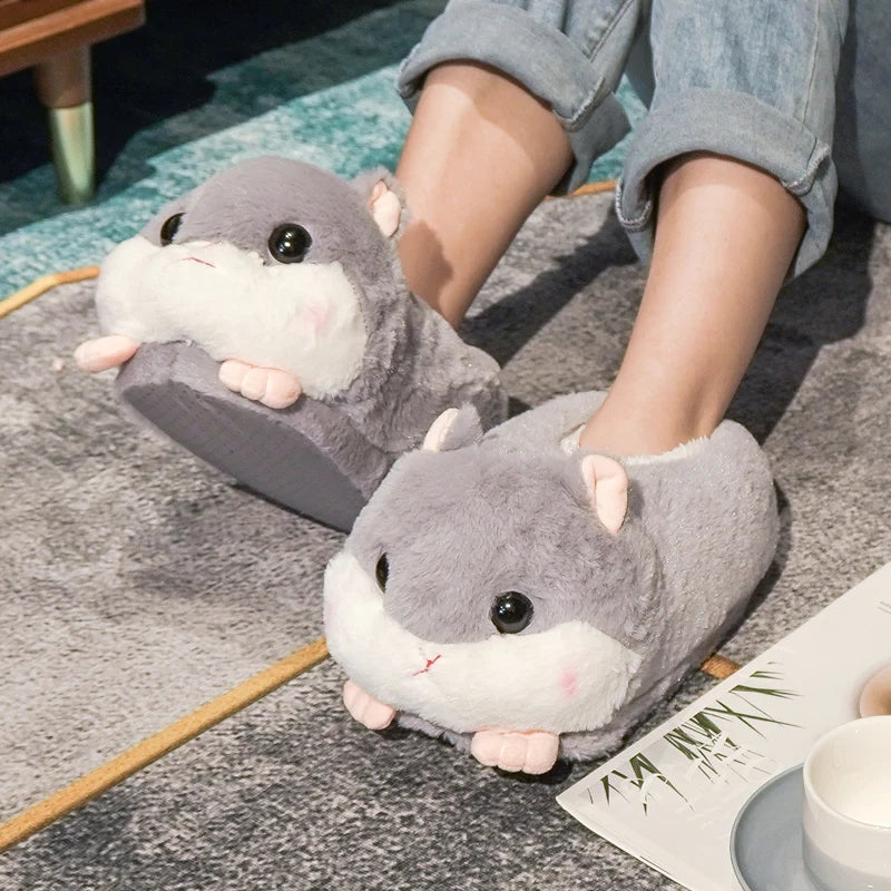 Kawaii Caticorn Plush Slippers