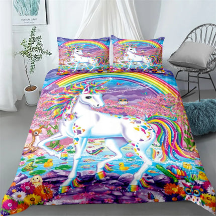 Rainbow Garden Unicorn Bedding