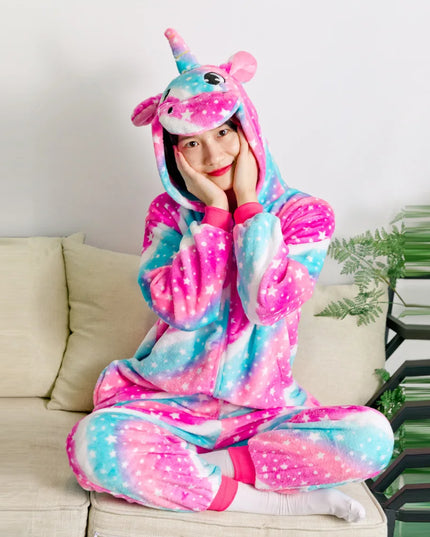 Pink Blue Matching Unicorn Onesie