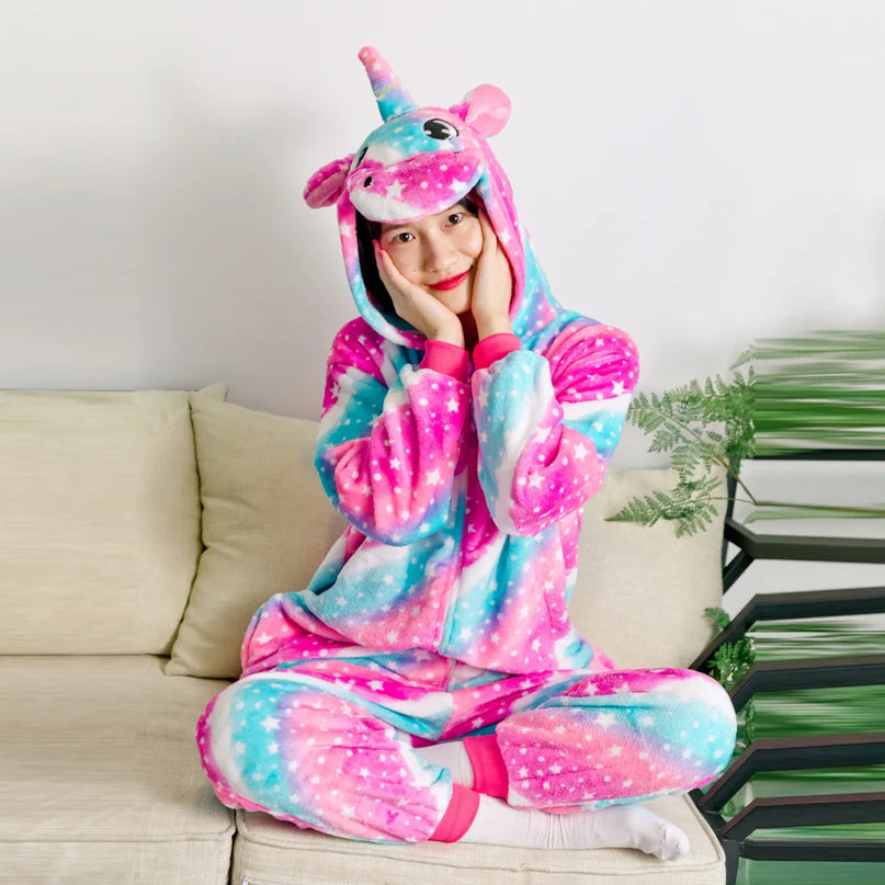 Pink Blue Matching Unicorn Onesie