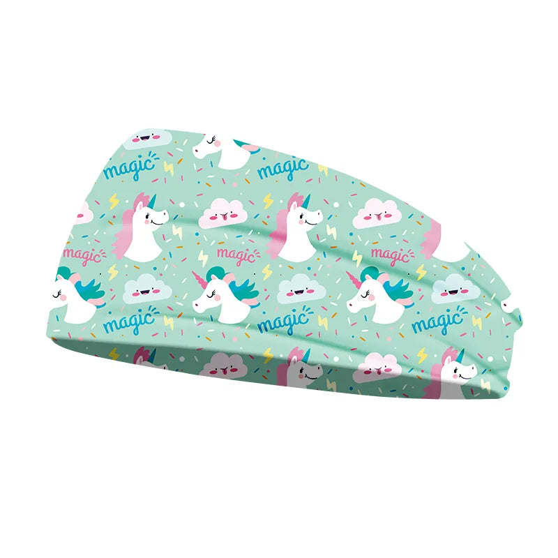 Mint Kawaii Unicorn Elastic Headband