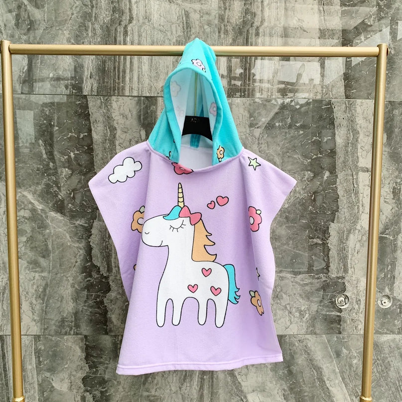 Cartoon Baby Unicorn Robe