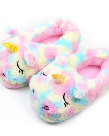 Dreamy Rainbow Unicorn Slippers