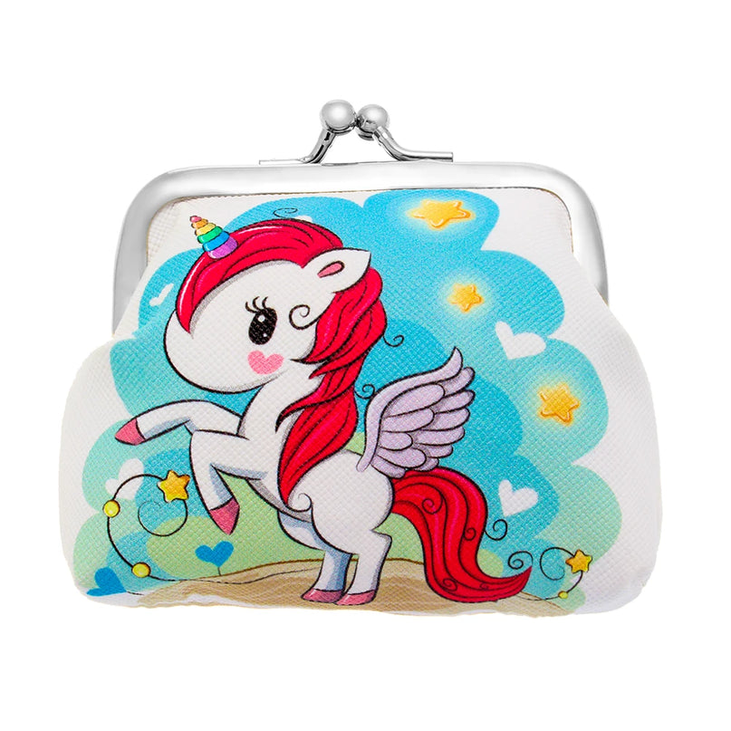 Rainbow Clasp Unicorn Purse