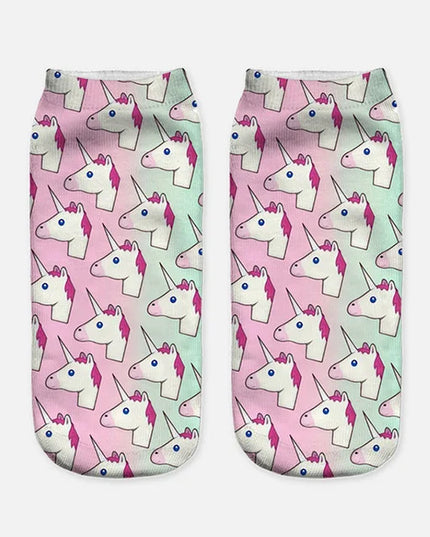 Cute Pastel Unicorn Socks Adults