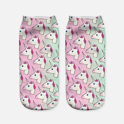 Cute Pastel Unicorn Socks Adults