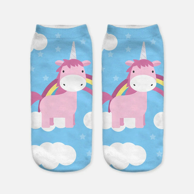 Cute Pastel Unicorn Socks Adults