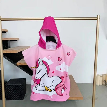 Pink Unicorn Swim Robe Poncho
