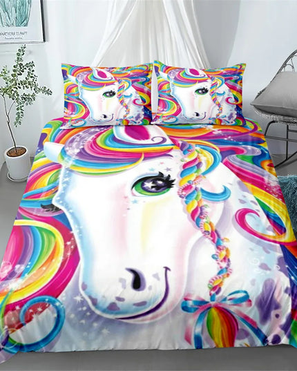 Braided Bow Unicorn Bedding