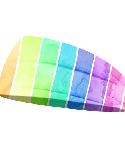 Rainbow Stripe Unicorn Headband