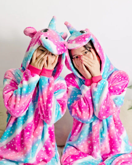 Pink Blue Matching Unicorn Onesie