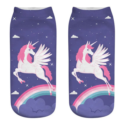 Galaxy Unicorn Night Sky Socks