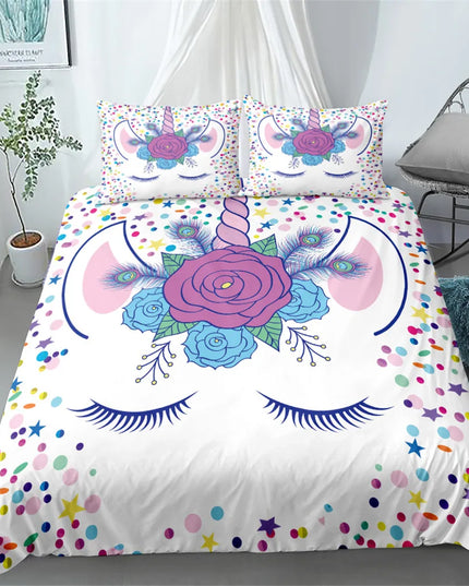 Rainbow Garden Unicorn Bedding