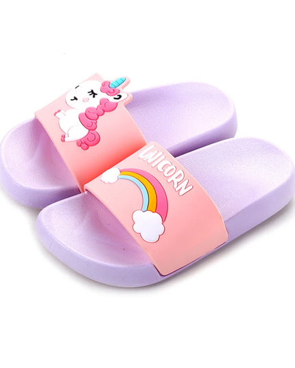 Purple Rainbow Unicorn Slides