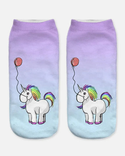 Rainbow Mane Unicorn Socks