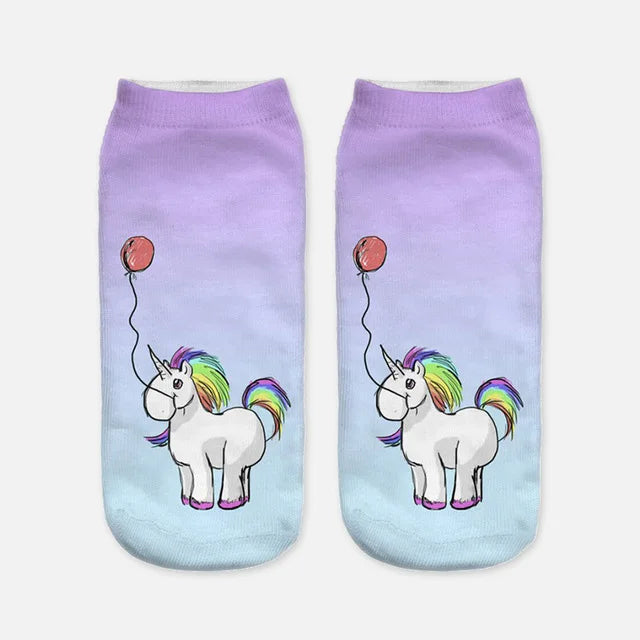 Rainbow Mane Unicorn Socks
