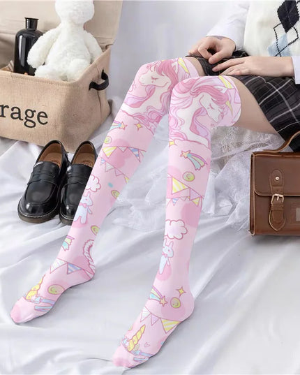 Unicorn Thigh-High Socks 60cm