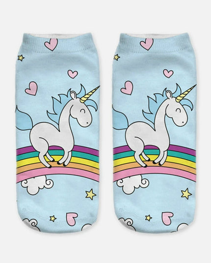 Rainbow Mane Unicorn Socks