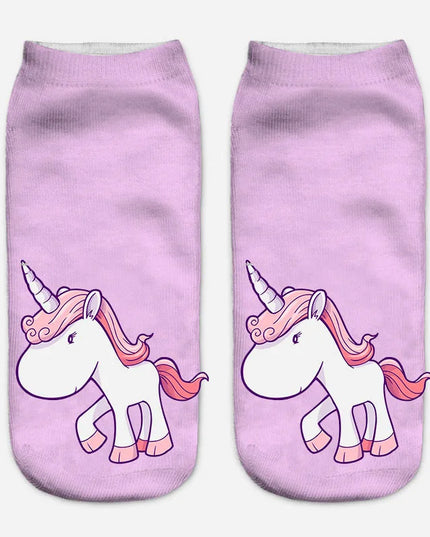 Sweet Pastel Unicorn Socks for Girls