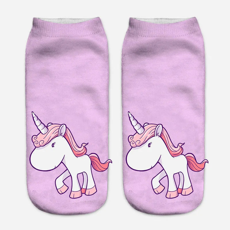 Sweet Pastel Unicorn Socks for Girls