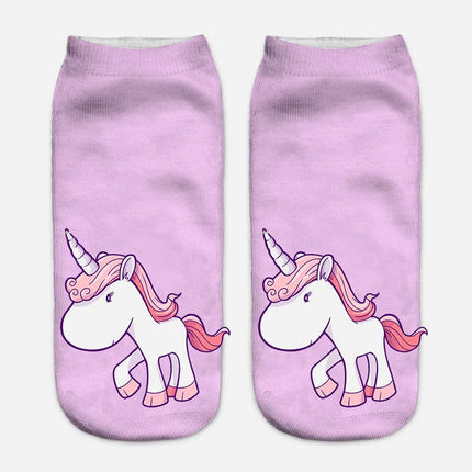 Sweet Pastel Unicorn Socks for Girls