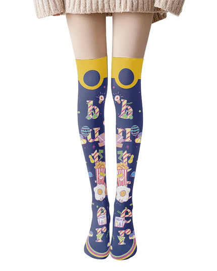 Unicorn Thigh-High Socks 60cm