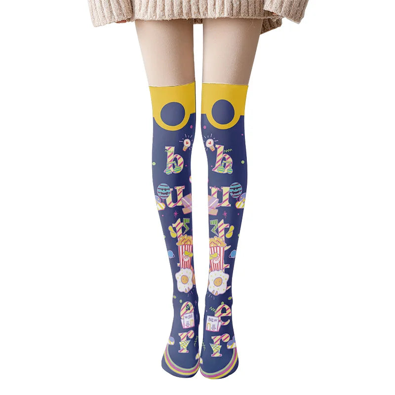 Unicorn Thigh-High Socks 60cm