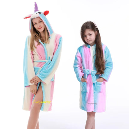 Color Block Unicorn Robe