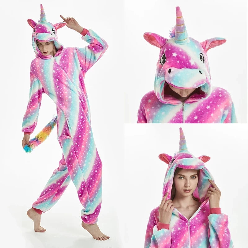 Pink Tie-Dye Star Unicorn Onesie
